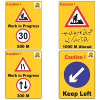 Work Zone Sign Boards