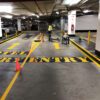 Car park line markings
