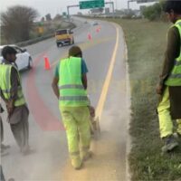 Road Marking Paint Removal