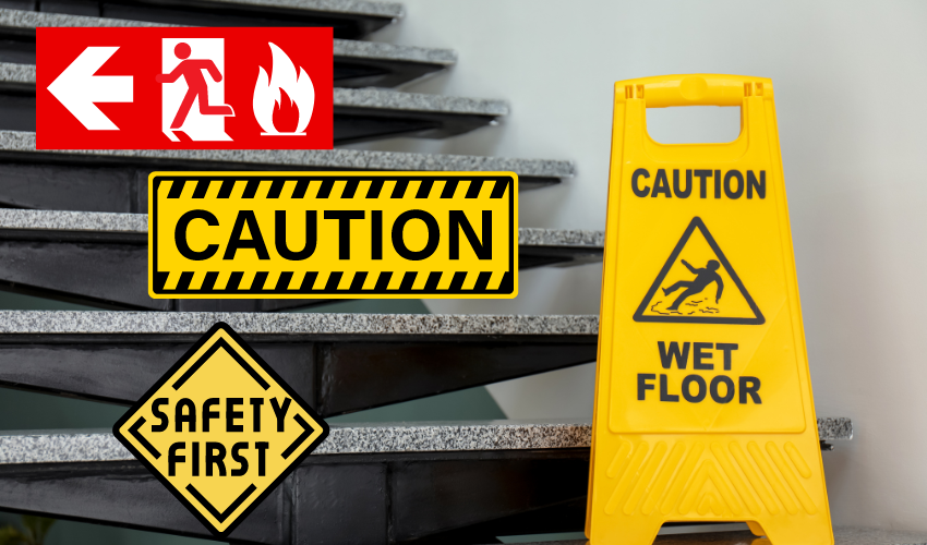 what are indoor safety signs